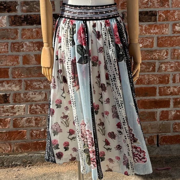 Anthropologie VERB by Pallavi Singhee “Condorcet” floral midi skirt / 6P / EUC - Picture 8 of 15